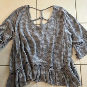 Maurices plus size dressy boho shirt